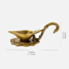 Brass Base Carving Over Lotus Diya
