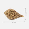 Ganesha Carving Brass Shankh Showpiece