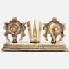 Brass Shankh Chakra Namah Showpiece