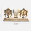 Brass Shankh Chakra Namah Showpiece