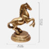 Brass Uplifted Legs Horse Tableware Showpiece, Showpiece for Home Decor