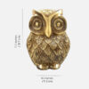 Brass Vintage Owl 8 Inches Showpiece Figurine